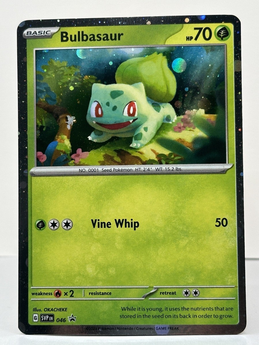 Bulbasaur 2023 Pokemon SVP 151 046 Black Star Promo Poster