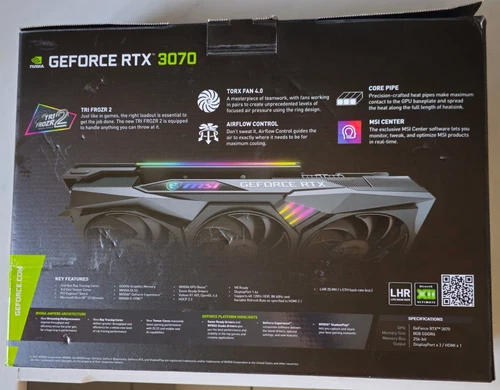MSI GeForce RTX 3070 GAMING X TRIO 8GB GDDR6 Graphics Card