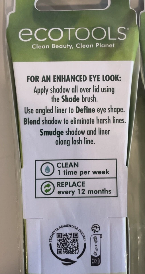 EcoTools Enhancing Eye Set Brushes 3 PACK OF 4 (4 Brush Heads Each) NIP - Image 4 of 4