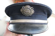 Vtg HISTORIC FIRE DEPT. CHIEF DEARBORN TOWNSHIP MI HAT  CAP BADGE OBSOLETE CITY