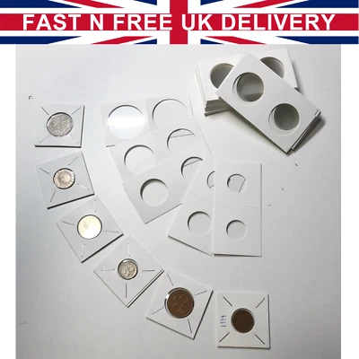 Paper Display Coin Holder Clip Case Storage Flips UK All Size Card UK £1 50p $ €
