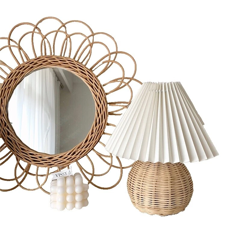 Fabric White Mediterranean Lamps