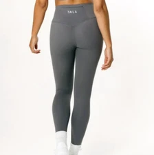 TALA Leggings Womens XS Gray SkinLuxe High Waisted Full Length Reg Tornado Zip