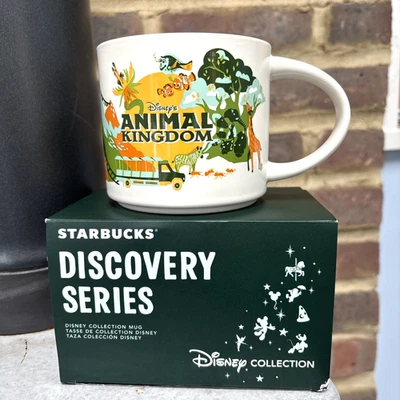 Starbucks Animal Kingdom Discovery Series 14oz Mug Disney World Collectible - Image 1 of 4