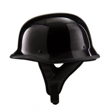 Rodia RHD103 German Motorcycle Helmet (Black)