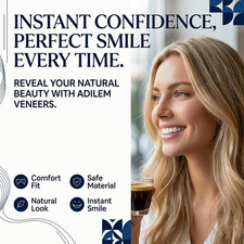 Snap On Veneers for Women Men, Instant Smile Enhancer Cosmetic Teeth Covers...