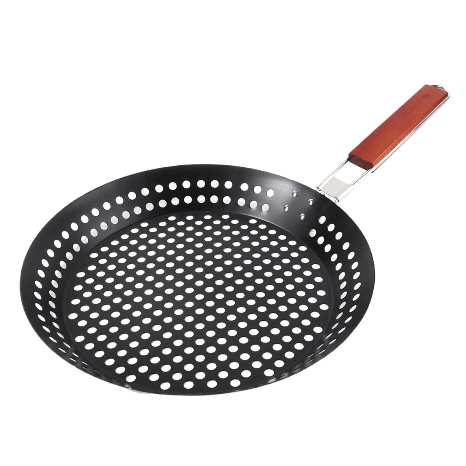 Grilling Skillet Foldable Handle Grill Skillet for Roasting Restaurant Home