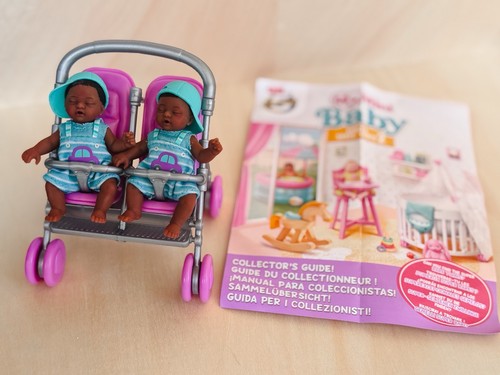 NUOVO!!! Difficile da trovare Zuru My Mini Baby serie 2 super raro ragazzo GEMELLI con passeggino