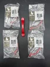 Set 4 BELWITH P8307-2 Bright Red Cabinet Drawer Handle Pulls CUSTOM LOTS AVAIL