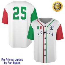 Tigers Italian Heritage Jersey Giveaway 2025 - All Size