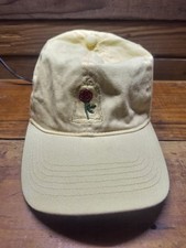 Disney Beauty and the Beast Yellow Hat Tale as Old as Time Rose Embroidery