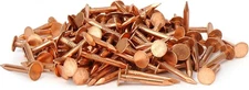 1 Inch Copper Nails, 125Pcs, 99.9% Pure Copper Nail for Roofing Finish, Furnitur