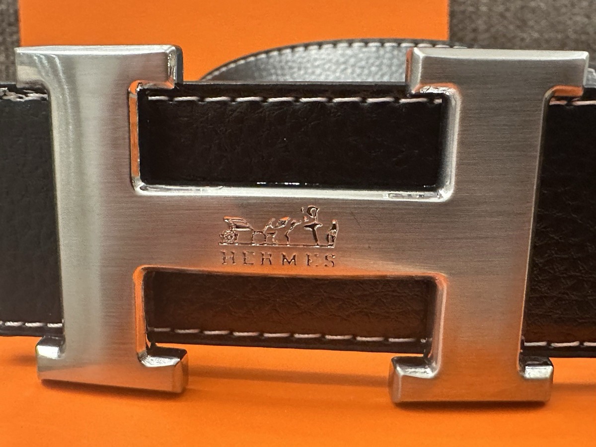 Replica Hermes Constance Reversible Belt 38MM in Gold Epsom Calfskin