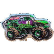 Monster Jam Grave Digger Foil Balloon - 34 Monster Truck Shape