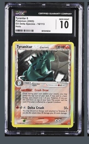 Tyranitar δ graded PSA 10 for sale on eBay