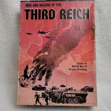 Rise & Decline Third Reich Vtg Game Parts US & France Tokens Only Unpunched New