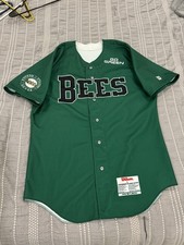 Wilson Salt Lake Bees #6 Issued Baseball Jersey Go Green Size L