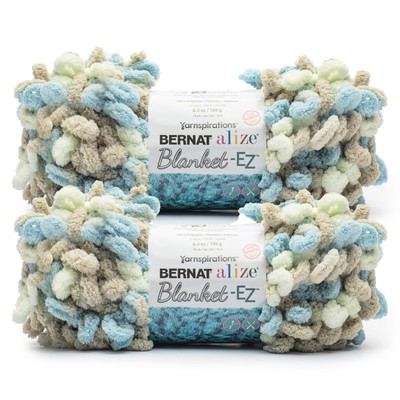 Alize Blanket Sprouts Yarn - 2 Pack of 180g/6.4 oz - 100% Polyester - #7 Jumb...