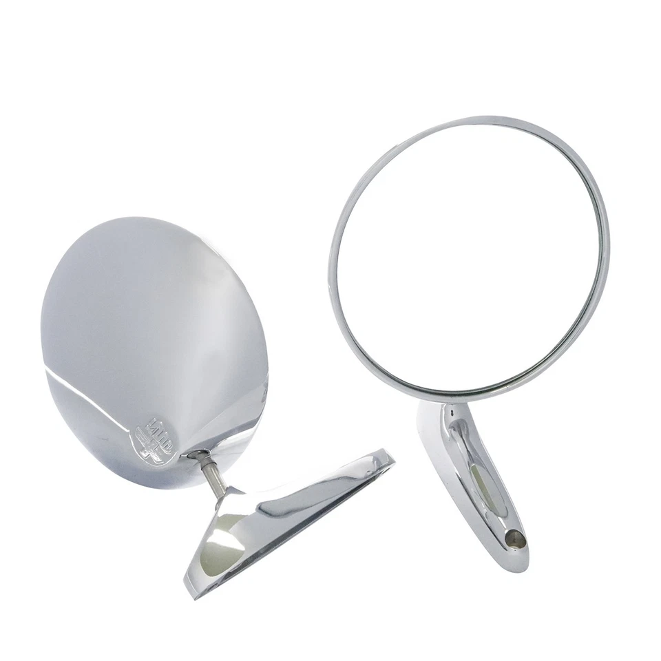 PARA DODGE CORONET 1965 1966 1967-1976 PAR DE ESPEJOS RETROVISORES DE PUERTA DE ACERO INOXIDABLE (2 piezas) diestro/derecho Foto 3 de 4