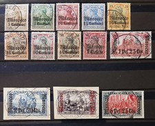 Dt. Post in Marokko MiNr. 21 - 33 gestempelt und tadellos, Htw. gepr. (659)