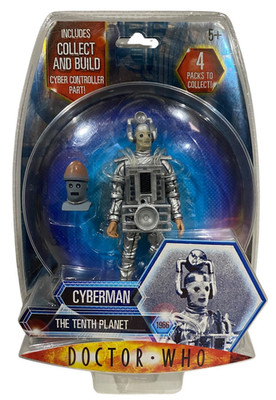 Doctor Who Classic Tenth Planet 1966 Cyberman Figure NEW w Cybercontroller Part