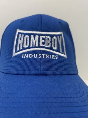 Homeboy Industries Baseball Hat Cap One Size Adjustable Hook & Loop Blue