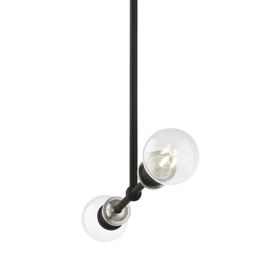 Livex Lighting 47162 Lansdale 2 Light 5"W Commercial Linear - Black / Brushed - Image 3 of 4