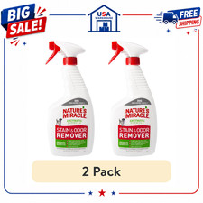 2-Pack Nature's Miracle Dog Stain Odor Remover Spray for Carpet, Fabric, 24 oz