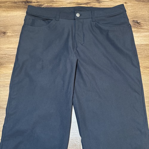 Lululemon ABC Pantalone Uomo 34x33 Navy Vestibilità Classica Warpstreme Chino Elasticizzato - Foto 2 di 13