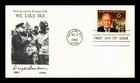 DR JIM STAMPS US COVER PRESIDENT DWIGHT D EISENHOWER FDC WWII WE LIKE IKE