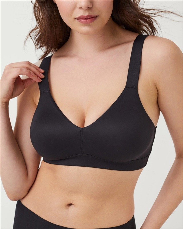 NWOT Spanx SM BoostUp Medium Impact Sports Bra Black 135112