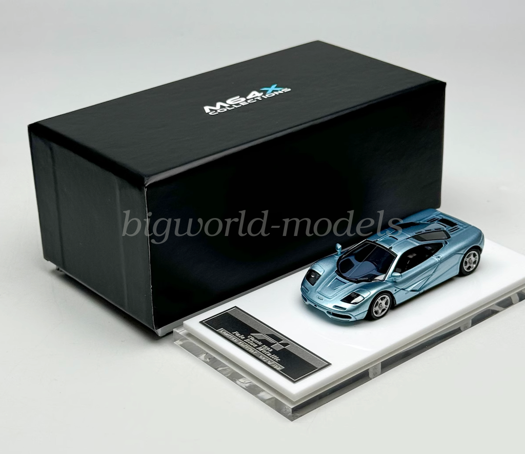 MY64 1:64 Scale Ice Blue 1992 F1 MF1 Racing Sports Diecast Resin Car Toy Model