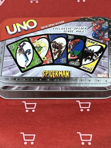 Marvel Spider-Man UNO Special Edition Card Game 2002 Collector Tin Spider Sense