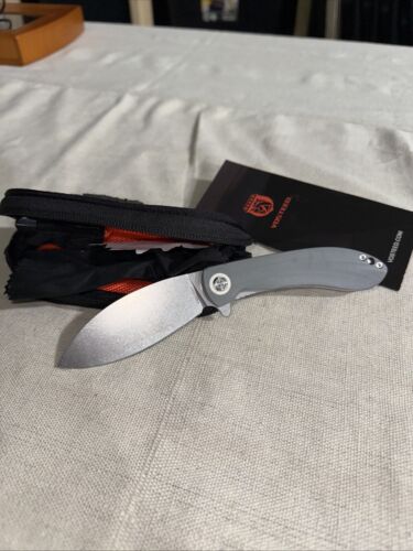 Vosteed Nightshade LT Linerlock 3.5" Nitro V Gray G10 Folding Knife NSNWGH