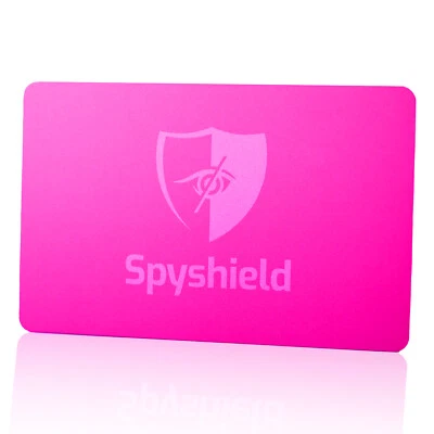 SPYSHIELD 🔒 RFID Blocker Karte NFC Schutz Störsignal für Bank-, EC-, Kreditkarte | Pink