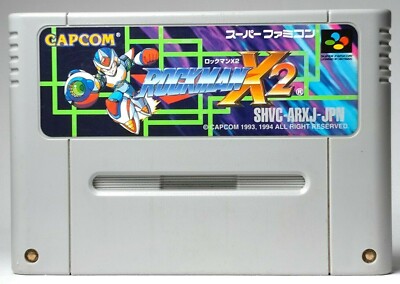 Mega Man X2 Capcom Super Famicom Cartridge SFC SNES aus Japan