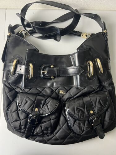 Burberry 8049094X 関税送料込 BURBERRY LONDON shoulder bag nylon Black 8049094 Used | eBay