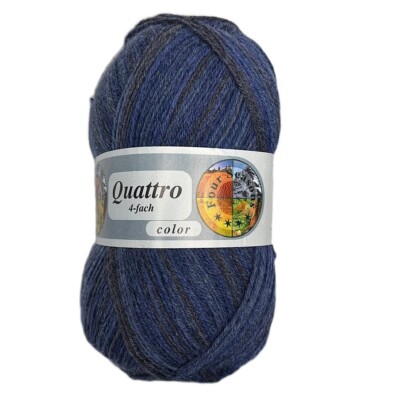 GRÜNDL Häkelwolle Gründl Sockenwolle Quattro color 100 g 4-fach