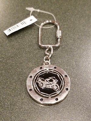 MOTORCYCLE METAL SPINNER DOUBLE SIDED KEYCHAIN Key Ring 