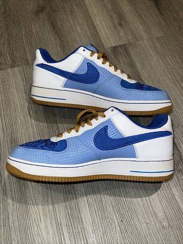 Size 10- Nike Air Force 1 Premium '07 Blue - 315180-441 2007 - Picture 8 of 10