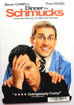 BLOCKBUSTER Backer Card Mini Poster Art 5.5'' x 8'' 12 DINNER FOR SCHMUCKS
