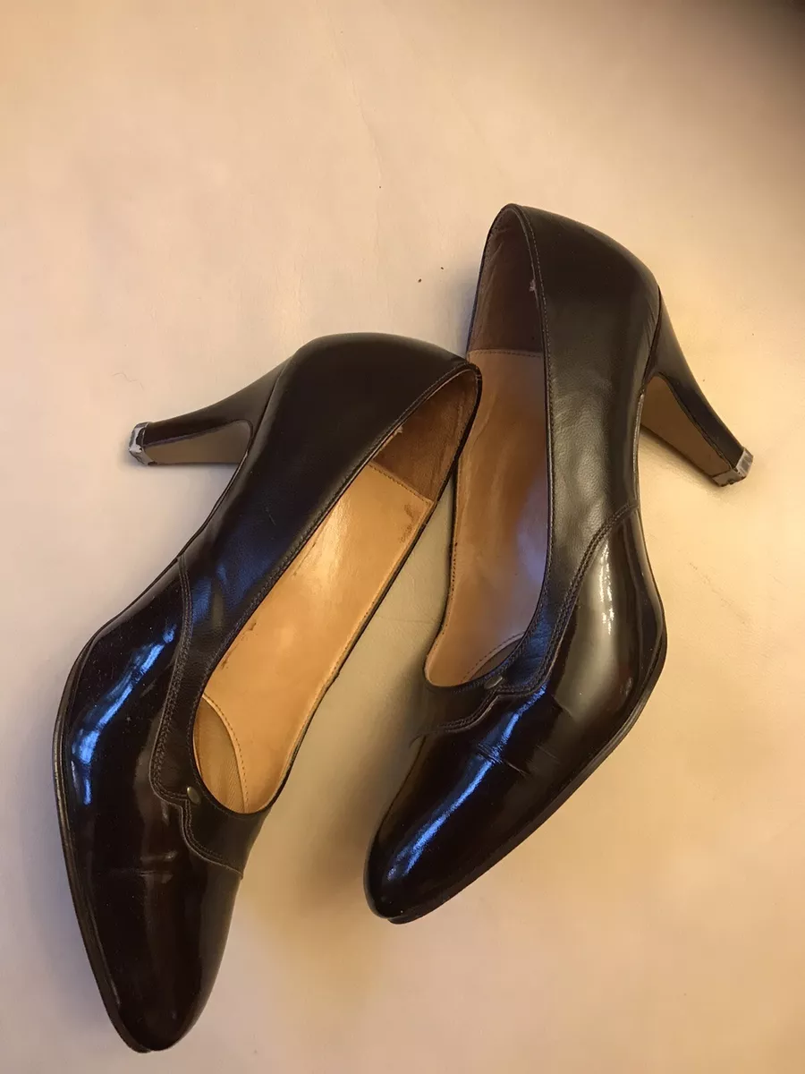 Leather heels uk sales