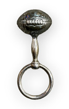 Sterling Silver Antique Baby Rattle/Teething Ring