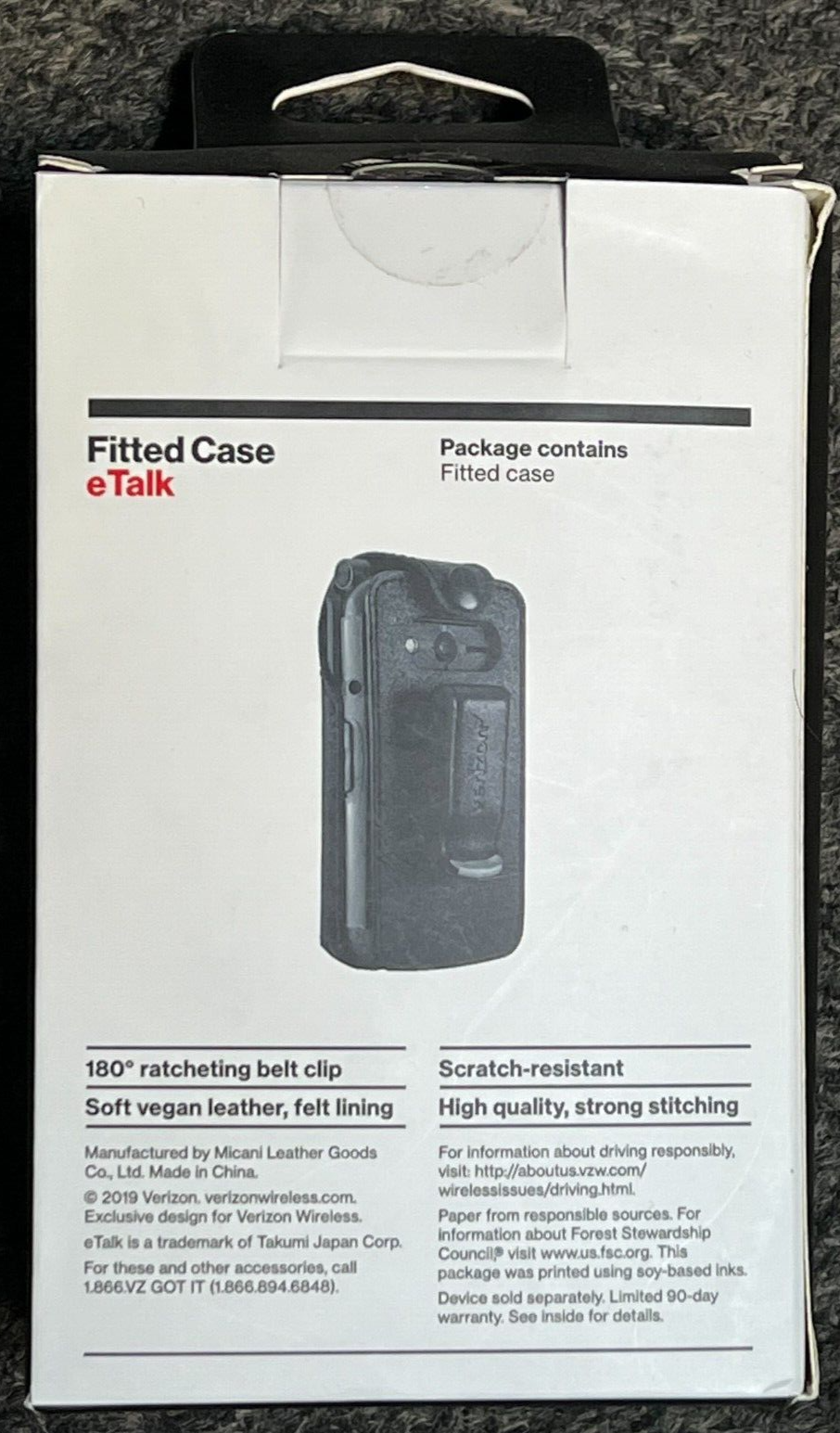 Verizon Fitted Case for eTalk Flip Phone (TKMFKOKCAS) Black eBay