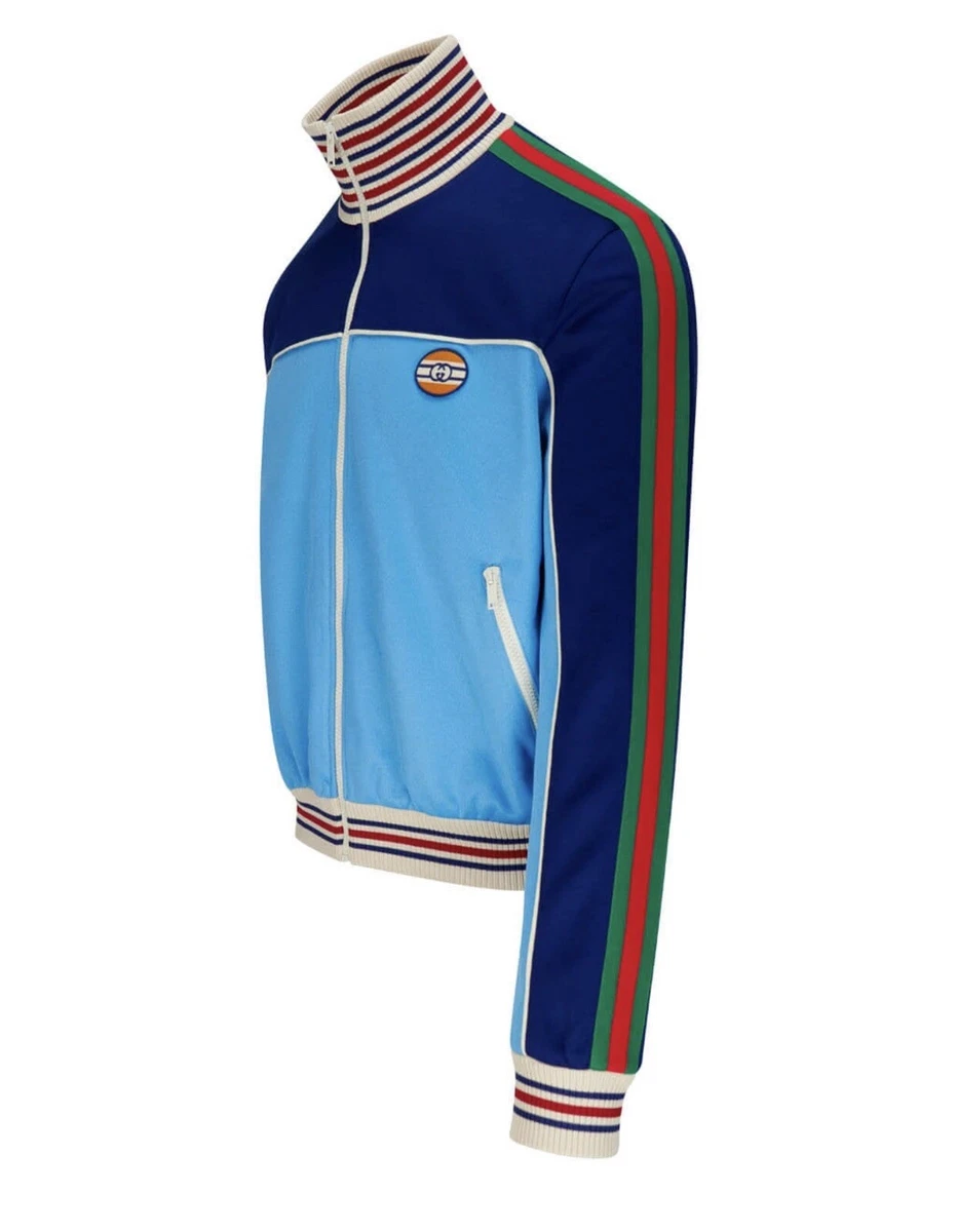 Gucci Technical jersey zip-up jacket with Web