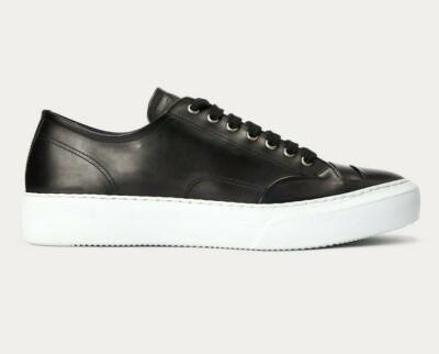 Ralph Lauren Purple Label Black Athletic Trainers Ralph Lauren Purple Label Black Hensyn Calfskin Leather Low  main image 3