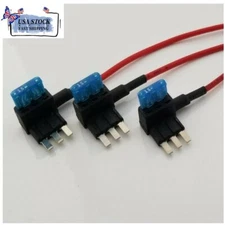 Blade Fuse 3/15 Sets Car Fuse Tap Add a Circuit Adapter 12V &15A Micro3 ATL