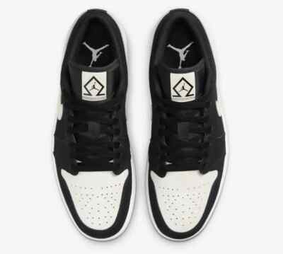 Nike Air Jordan 1 Low SE Diamond Shorts Black White DH6931  display picture 1