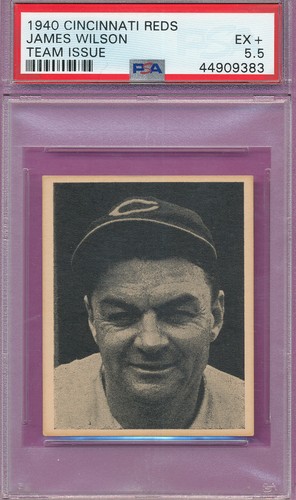 W711 PSA 5 5 EX 1940 REDS TEAM ISSUE JAMES WILSON CINCINNATI GRADED 