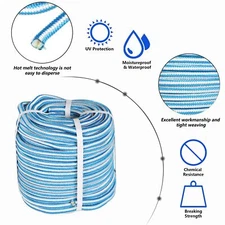 Arborist Tree Rope 16 Strand Braided Nylon Core Polyester 1/2" × 150'